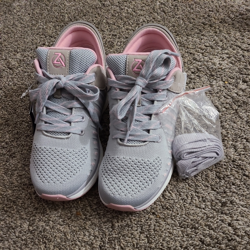 Zeba shies pink and Grey size 9.5